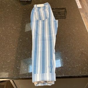 American Eagle Mom Jean Retro Indigo Stripe